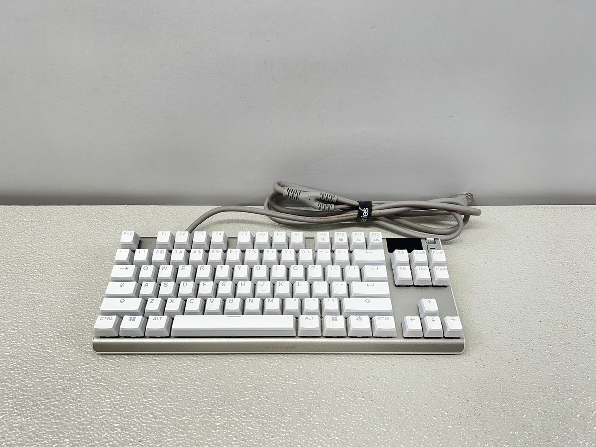 SteelSeries - Apex 7 Ghost TKL Wired Mechanical Red Linear Gaming 