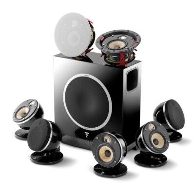 Focal Dome Flax 5.1.2 Home Theater Cinema Speaker System 3DSound SUB AIR 300ICW4