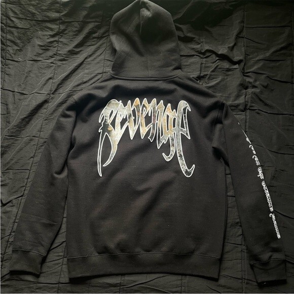 Revenge Angel Black Hoodie Sweatshirt Men's Large | eBay