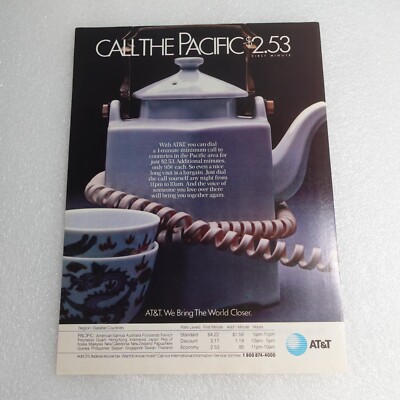 Vintage Print Ad Att Pacific Sports Illustrated May 28, 1984 | eBay