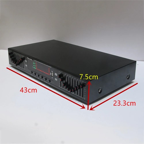 Equalizzatore Preamplificatore Stereo HIFI HD Doppio 10 Segmenti USB Bluetooth EQ-898BT - Foto 10 di 13