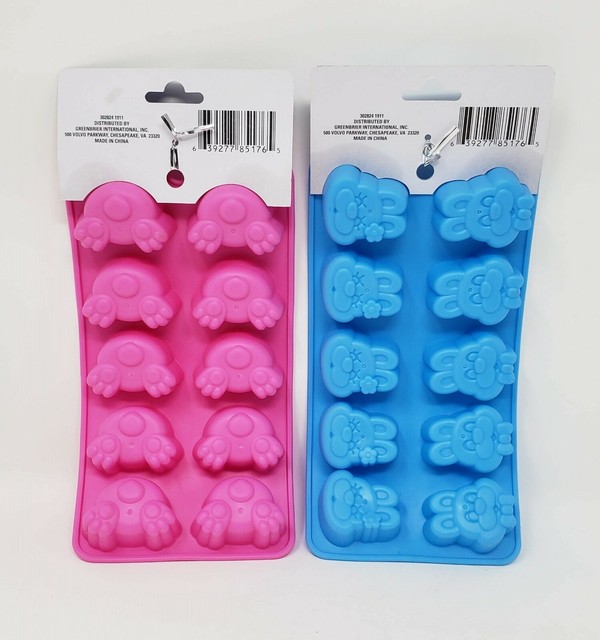 Silicone Easter Bunnies Ice Cube Mold Tray New eBay