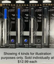 CROSS FELT TIP POROUS ROLLERBALL REFILLS #8422 8441 8442 8443 8444 8017