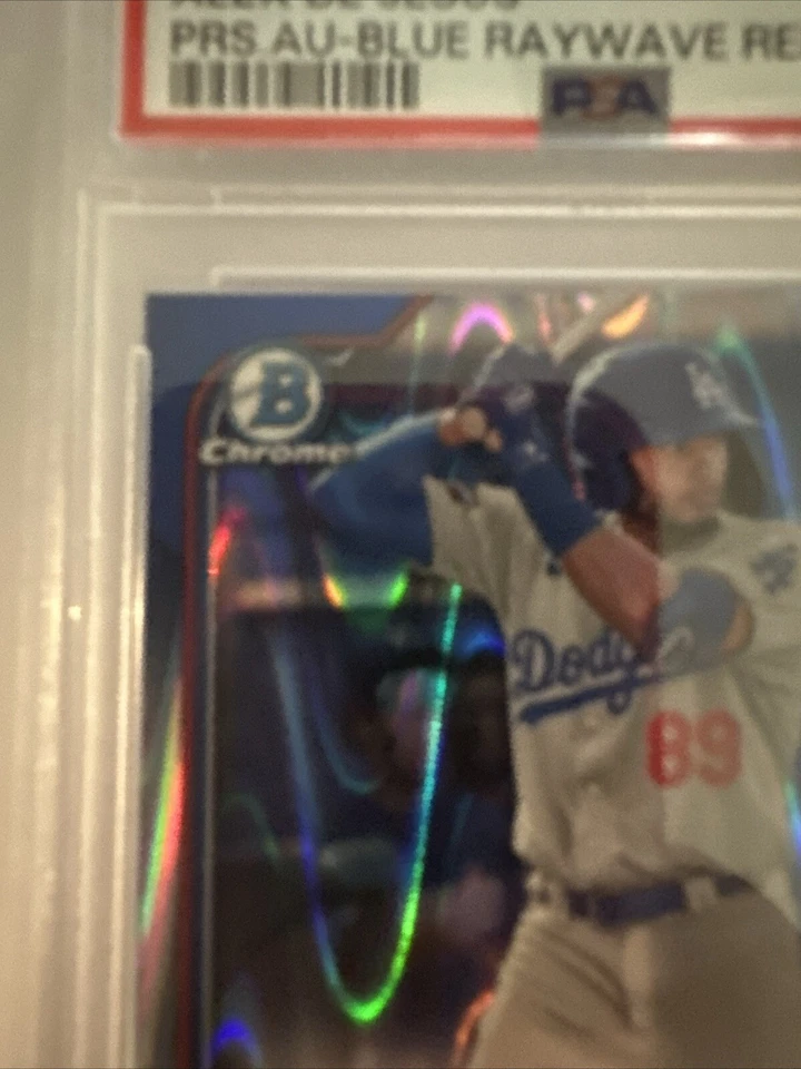 2022 Bowman Chrome Pros Blue RayWave Refrac /150 Auto Alex De Jesus CPAAD PSA 10 - Image 2 of 4