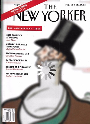 New Yorker Magazine Anniversary Issue Face Transplant Edith Wharton Kids TV 2012