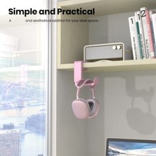 Gaming Headphone Hook Sturdy Clamp 360 Degree Rotation Desk Mount Space Saving