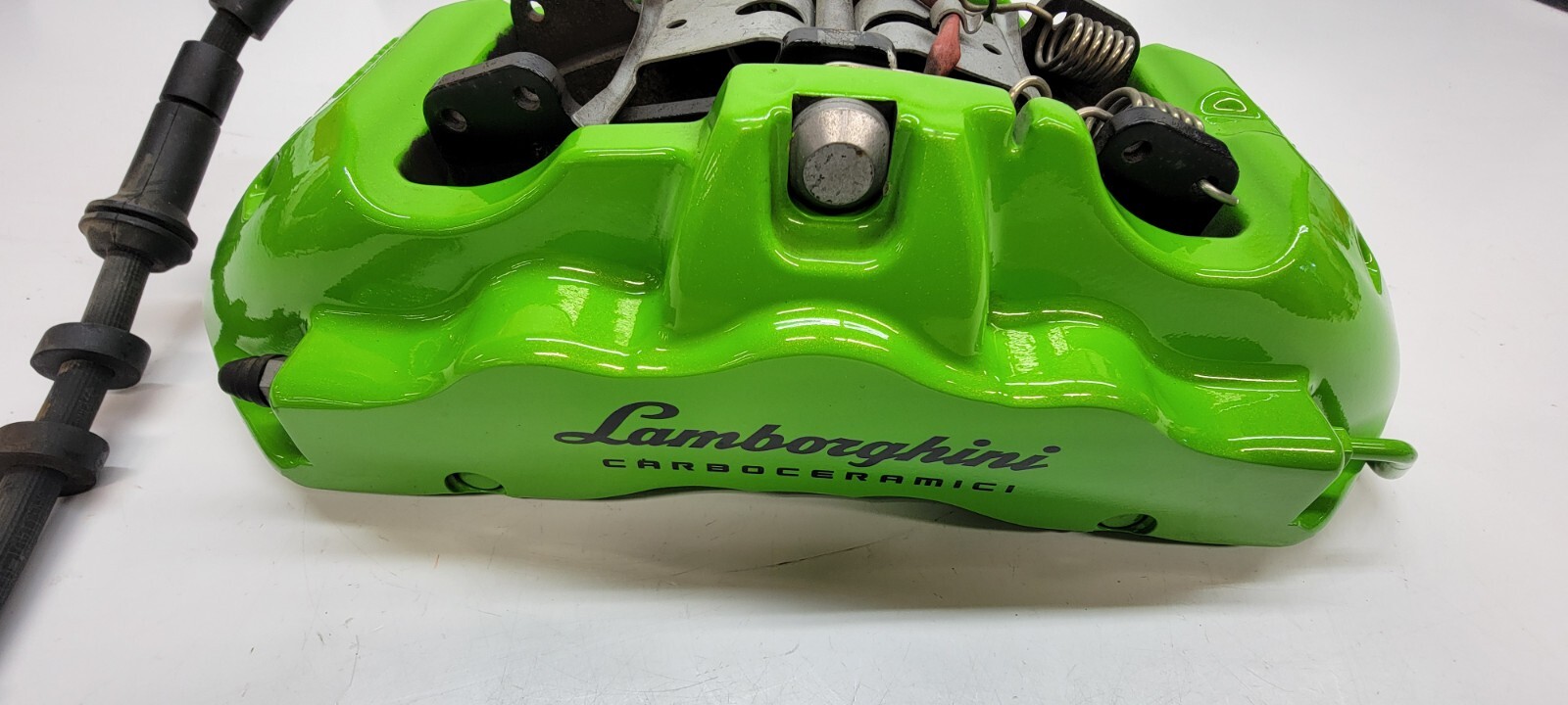 LAMBORGHINI HURACAN FRONT LEFT DRIVER SIDE BRAKE CALIPER OEM 4T0615105CF GREEN