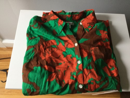 Croft and Barrow Women’s Hawaiian Button Down Style Top Size XL NWT $36 - Picture 2 of 2