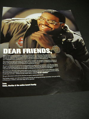 GERALD LEVERT appreciation and love from the LEVERT FAMILY 2006 Promo Poster Ad