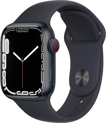 Apple Watch Series 7 Aluminum 41 mm GPS + Cellular Midnight Black (Good)