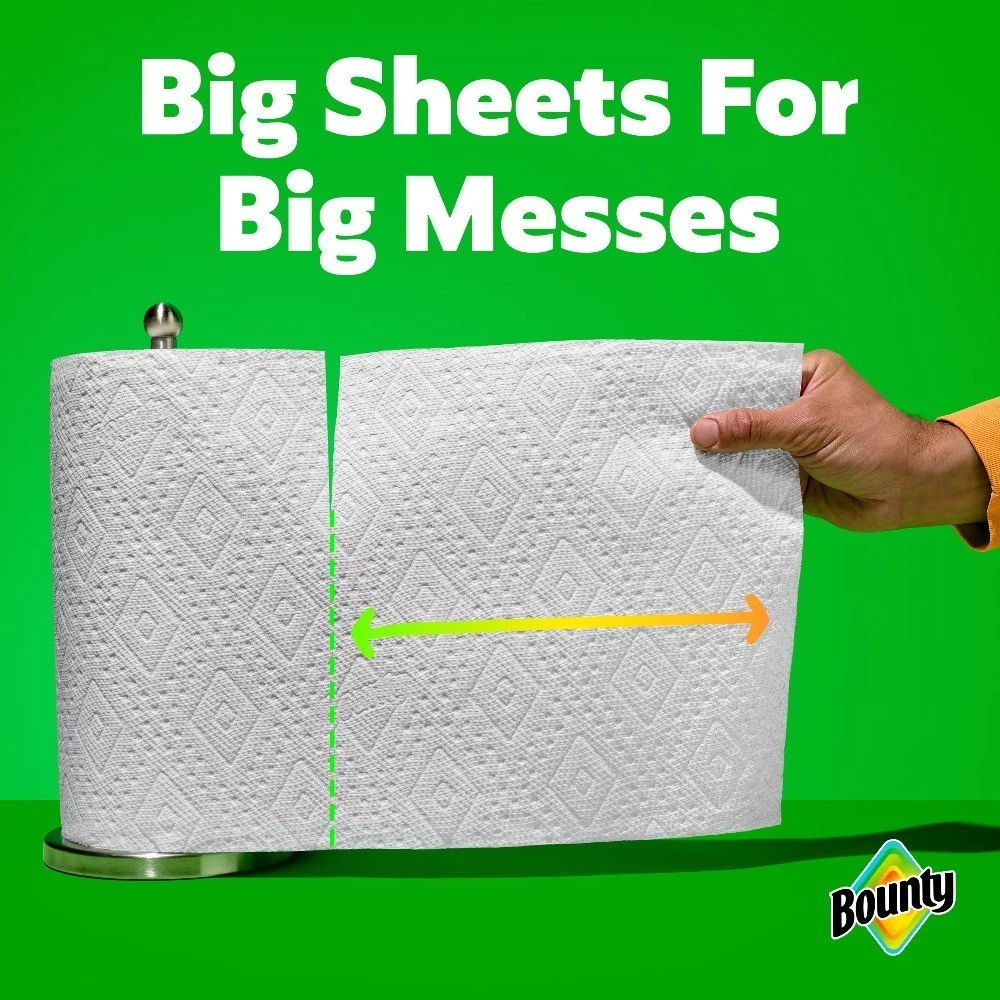 White Paper Towels Full Sheet, 6 Triple Rolls, 75 Sheets per Roll - thumbnail 2