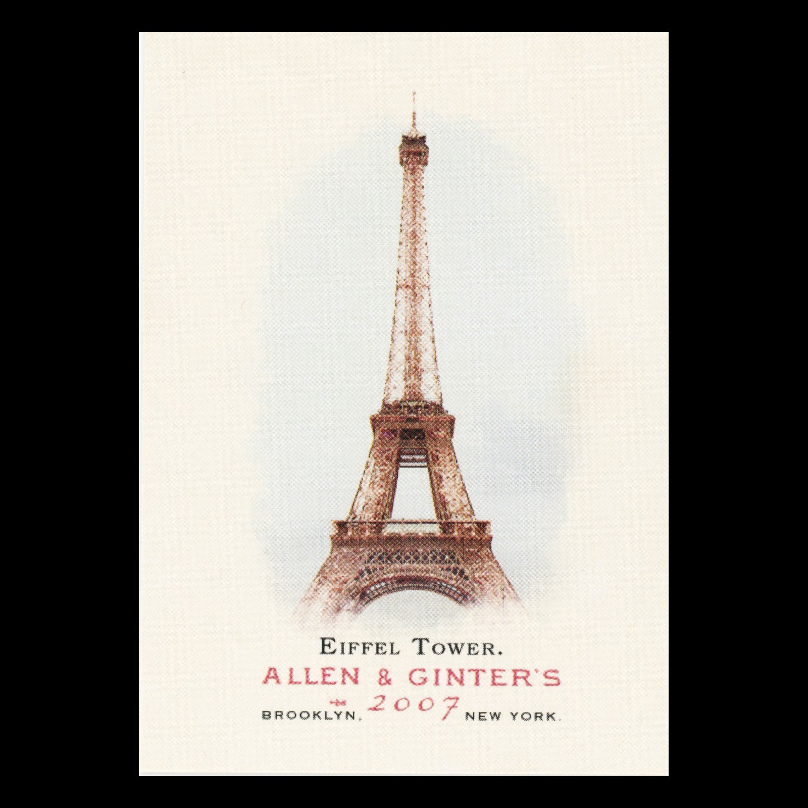 Eiffel Tower ~ 2007 Topps Allen & Ginter Historic Landmark #30