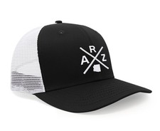 ARZ (Arizona) - Hat for Men and Women - Snapback Baseball Cap (Black/White)