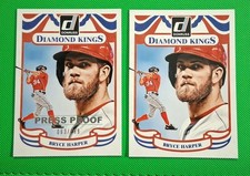 2014 Bryce Harper Diamond Kings Press Proof /99 Washington Nationals #1 And Base