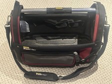 Stanley 1-93-951 FatMax Open Tote Tool Bag in Black & Red, 18&rdquo; Metal Bar Handle