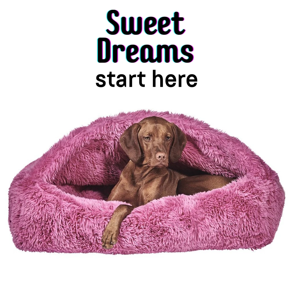 Acogedora cama para perros FLUFFERNUTTER Bowsers Canopy - Nido de madriguera lavable | Tallas S-XL Foto 4 de 4