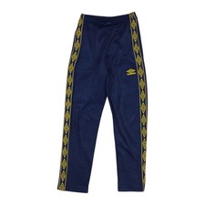 Pantalone uomo vintage Umbro Track taglia M blu anni 90 nastro logo retrò