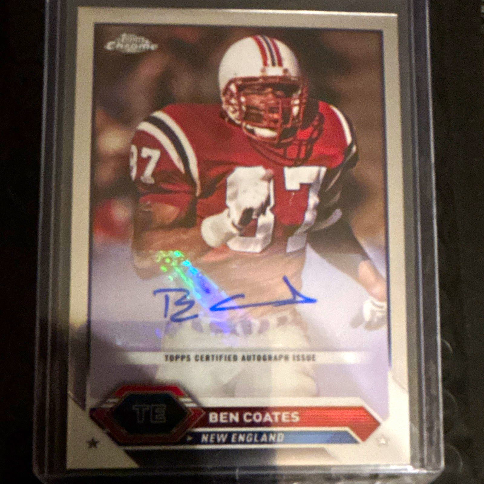 Topps Composite Topps Chrome Autographs Ben Coates Auto #TCA-BC Patriots