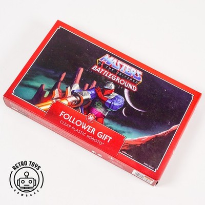 Masters Of The Universe Battleground Clear Plastic Roboto Follower Gift EXCLUSIV