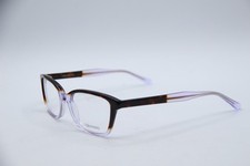 NEW VERA WANG V371 PU HAVANA CLEAR PURPLE AUTHENTIC FRAMES EYEGLASSES 50-18