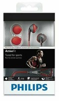 Philips Sports In-Ear Earphones ActionFit  Headphones - Orange/Grey