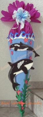 Schultüten Bastelset Orca hellblau