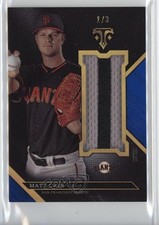 2016 Topps Triple Threads Unity Single Jumbo Relics Sapphire /3 Matt Cain 0b0