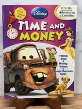 Disney Time and Money Adventures In Learning Paperback Workbook 2009 NEW
