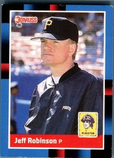 1988 Donruss Jeff Robinson #558 Pittsburgh Pirates MLB Baseball Card RC Rookie. rookie card picture
