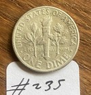 1957 Roosevelt Silver Dime Circulated Denver Mint 90% Silver US Coin — photo 2
