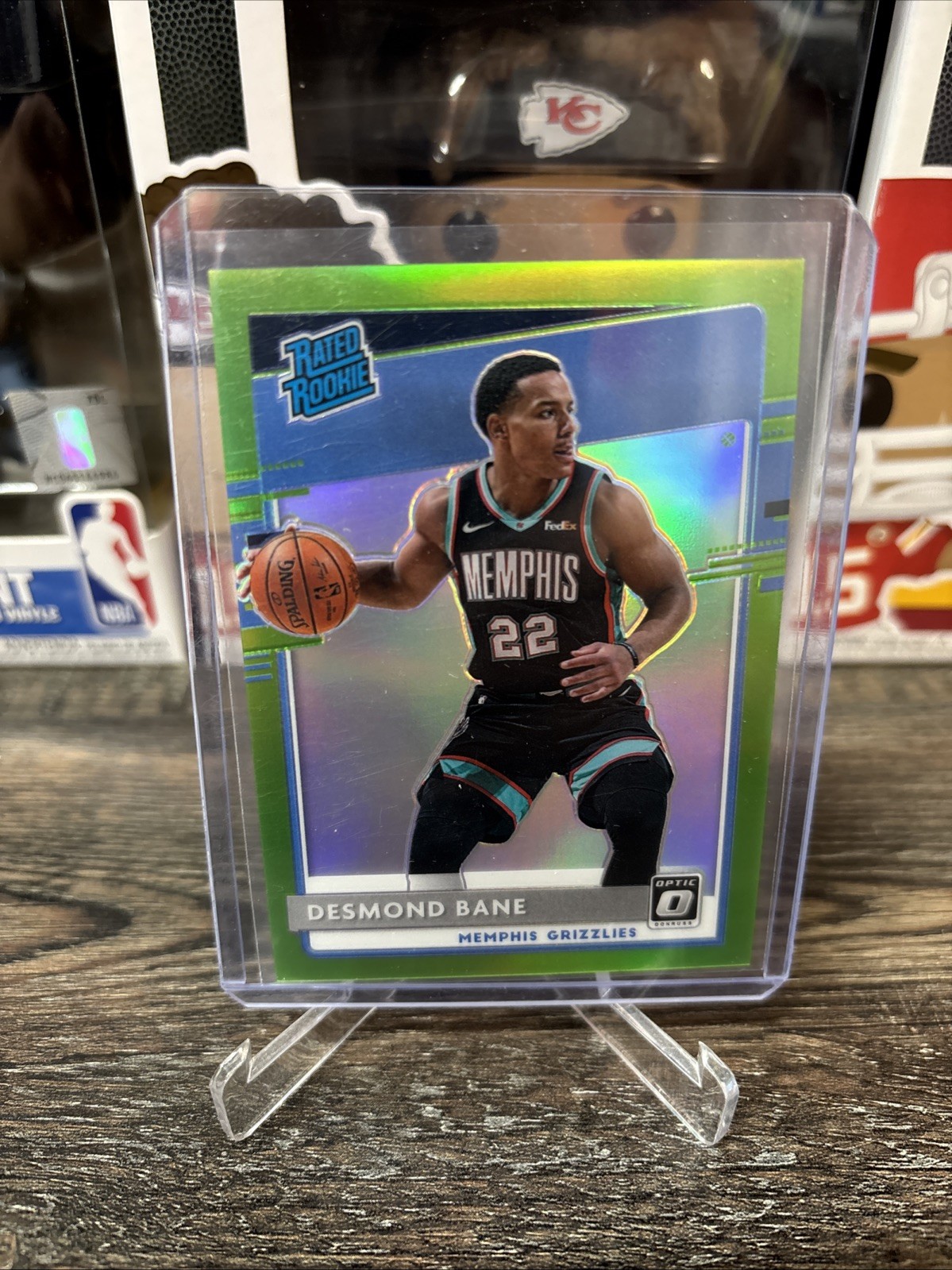 2020-21 Panini Donruss Optic Rated Rookie Desmond Bane Lime Green /149 (RC)