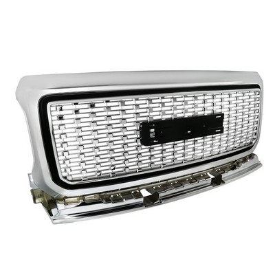 Fits 2015-2018 Gmc Canyon Chrome Front Bumper Replacement Hood Grill Grille
