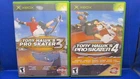 Xbox Tony Hawk's Pro Skater 3 & 4 - Disc Case & Manual - 2002 & 2003