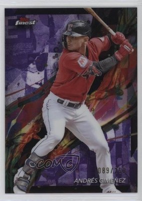 2024 Finest Common Purple Refractor /250 Andres Gimenez Andrés Giménez #69 0j53