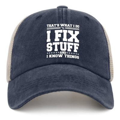 I Fix Stuff & I Know Things Hat - Unique Gifts for Men Who Have Everything, P...