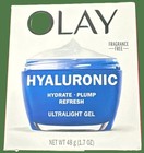 Olay Regenerist Hyaluron + Peptid 24 feuchtigkeitsspendendes Gel 1,7 Unzen NEU VERSIEGELT