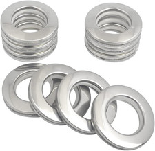 Curtain Grommets Surface 10 Pcs Stainless Steel Metal Curtain Eyelet Rings Inner