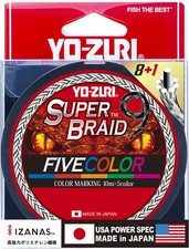 Yo-Zuri SuperBraid 9 5-Color Metered Filler Spools - 330 Yards