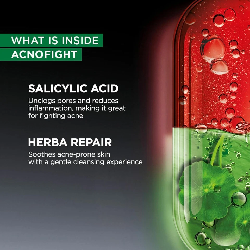 Garnier Men Acno Fight Anti-Pimple Facewash, 100 gm - Image 2 of 4