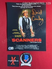 David Cronenberg autographed signed Scanners 8x10 photo Beckett COA horror