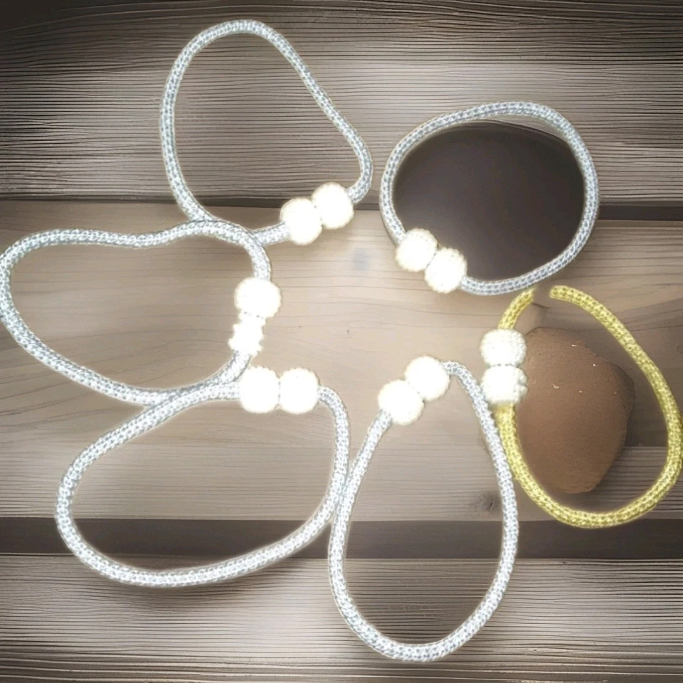 Paquete de 4/6 Corbatas Magnéticas para Cortinas, Soportes Decorativos para Decoración de Ventanas Foto 2 de 4