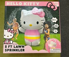 Hello Kitty XL Inflatable Sprinkler 60" Outdoor Water Toy Summer Fun for Kids
