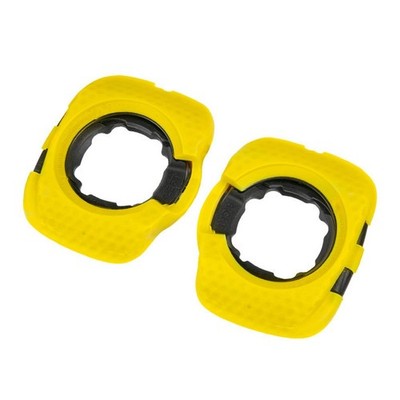 Bicicleta Schutzabdeckung Pedal 1Paar 80x65x10mm Cleat Protector Schwarz/gelb