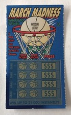 March Madness College Basketball Theme Instant SV Lottery Ticket , no cash value