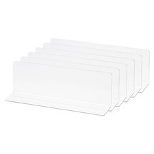 L Type Shelf Dividers, PVC Clear Closet Shelf Separator 20 x 3 x 6cm 6Pcs