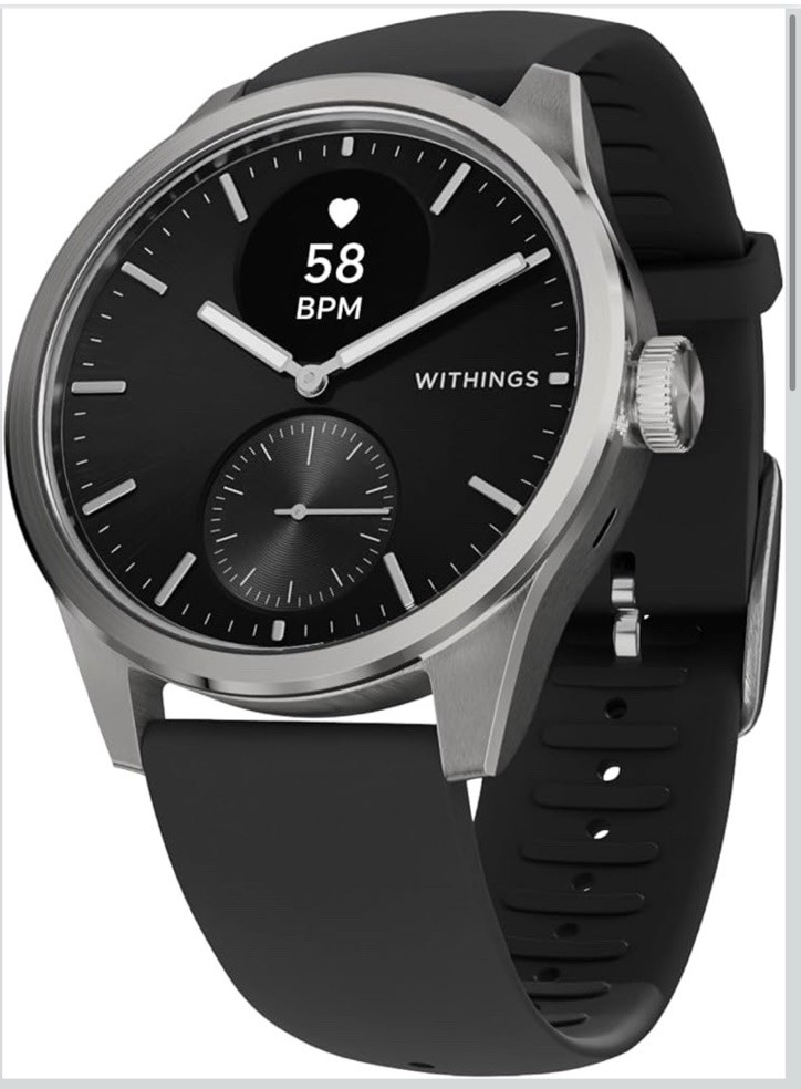 ⌚️Withings ScanWatch 2 - Heart Health Hybrid Smartwatch - 42mm Black/Silver New
