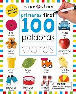 Wipe Clean: First 100 Words Bilingual Buch Priddy Books