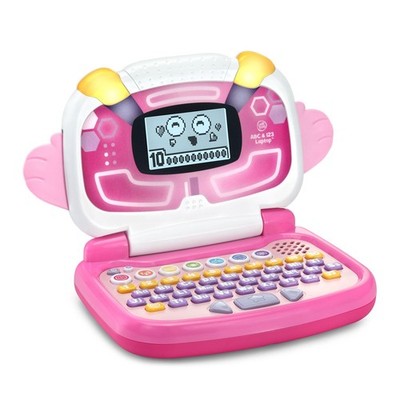 Interactive Pink Electronic Learning Toy Pixel ABC 123 Laptop for Kids 3+