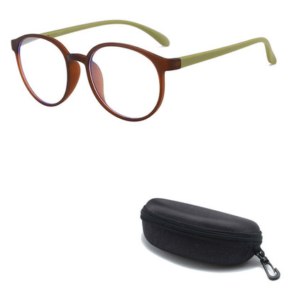 Retro Oval Reading Glasses Blue Light Blocking Readers Spring Hinges Eyeglasses