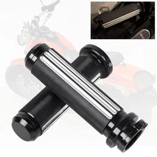 CNC 1'' Handlebar Hand Grips For Harley Fat Boy Heritage Softail Sportster 1200